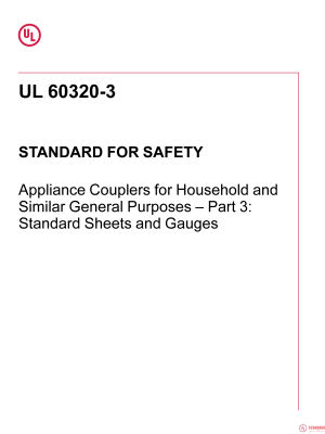 UL 60320-3 PDF UL 60320-3 PDF